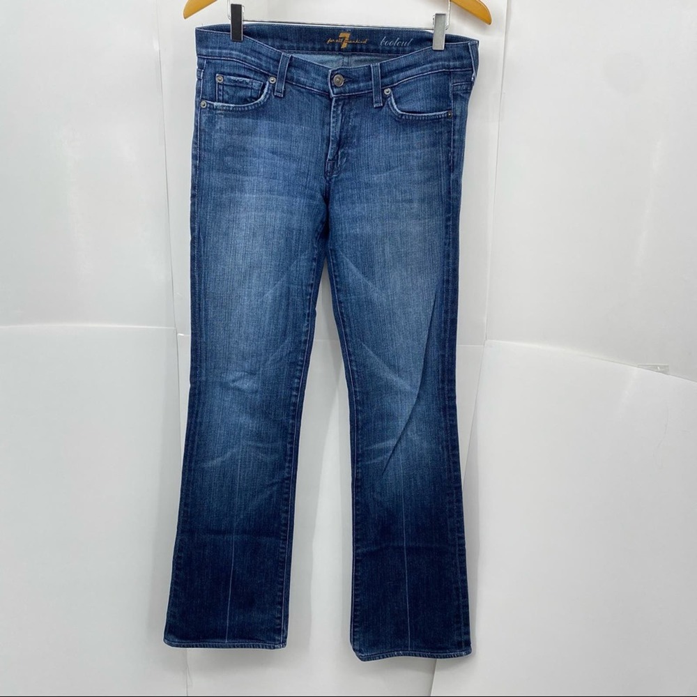 7 For All Mankind Dark Wash Bootcut Jeans Size Size 29